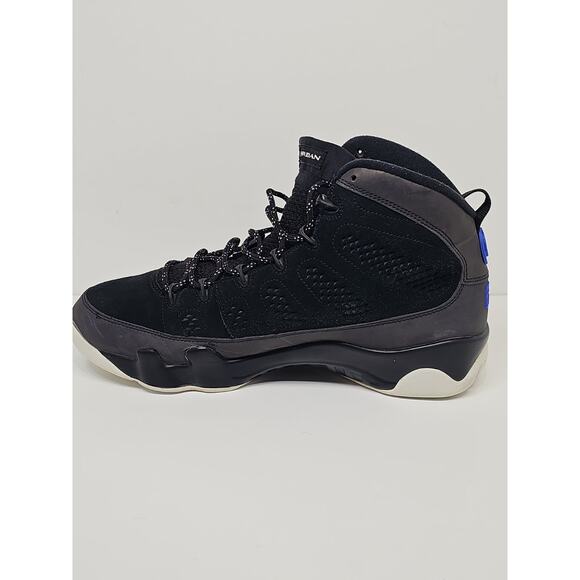 Jordan Air Jordan 9 Retro CT8019-024 Black Blue White Men\'s Sz 12 PRE-OWNED